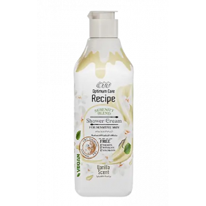 EVA OPTIMUM CARE RECIPE VANILLA SCENT SERENITY BLEND — SHOWER CREAM FOR SENSITIVE SKIN 370 ML